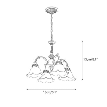 Seraphina Chandelier – detail 3 — Dimension drawings 1