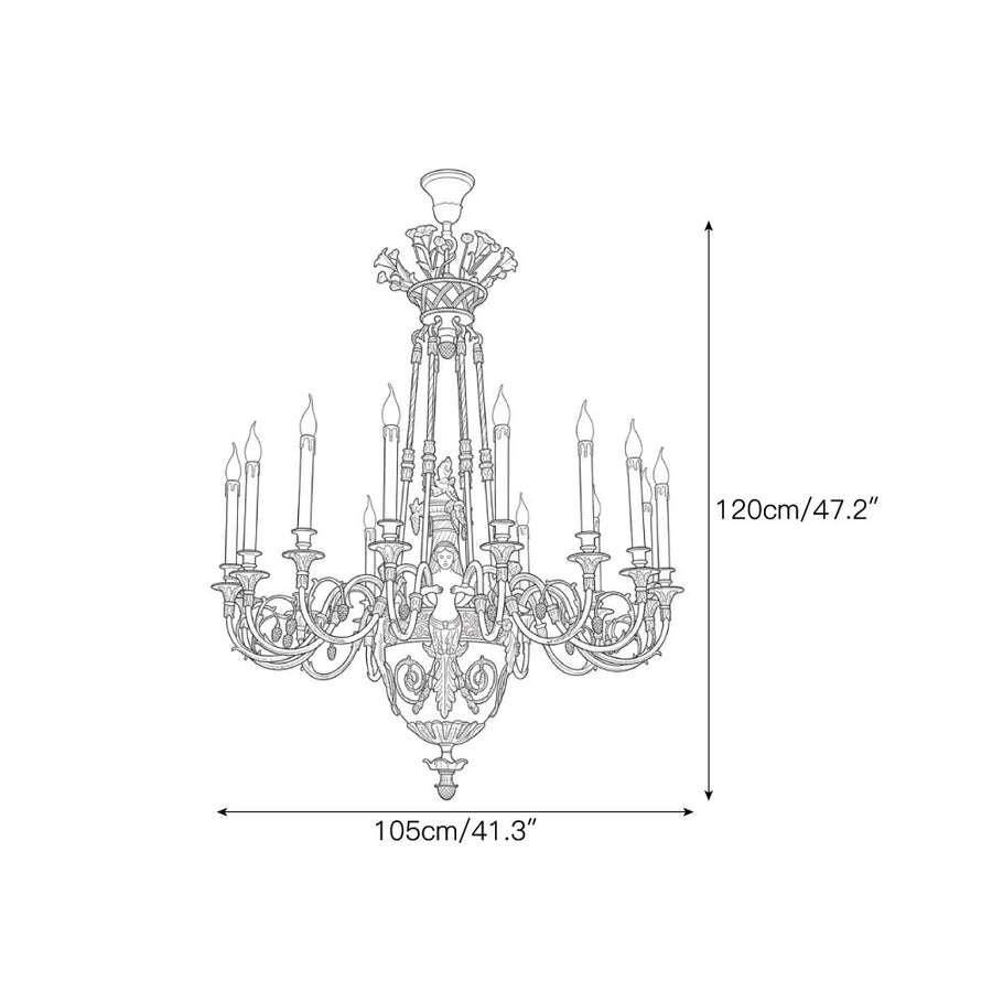 Lustre Angel Séraphine — Dimension drawings 1