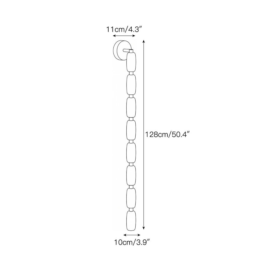 Seravelle Alabaster Wall Sconce – detail 5 — Dimension drawings 3