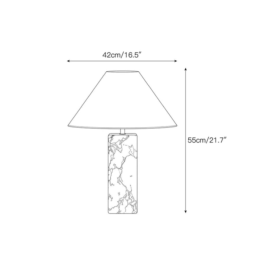 Candeeiro de Mesa Seville — Dimension drawings 1