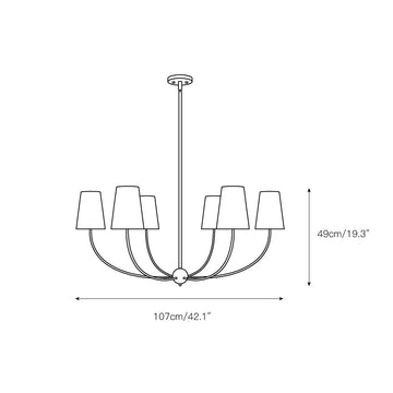 Shannon Chandelier – detail 4 — Dimension drawings 2