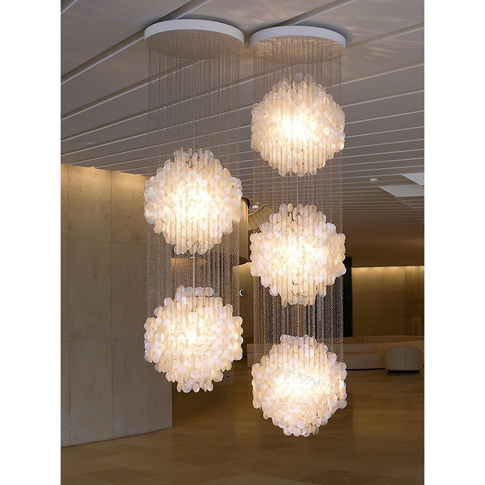 Shell Waterfall Chandelier