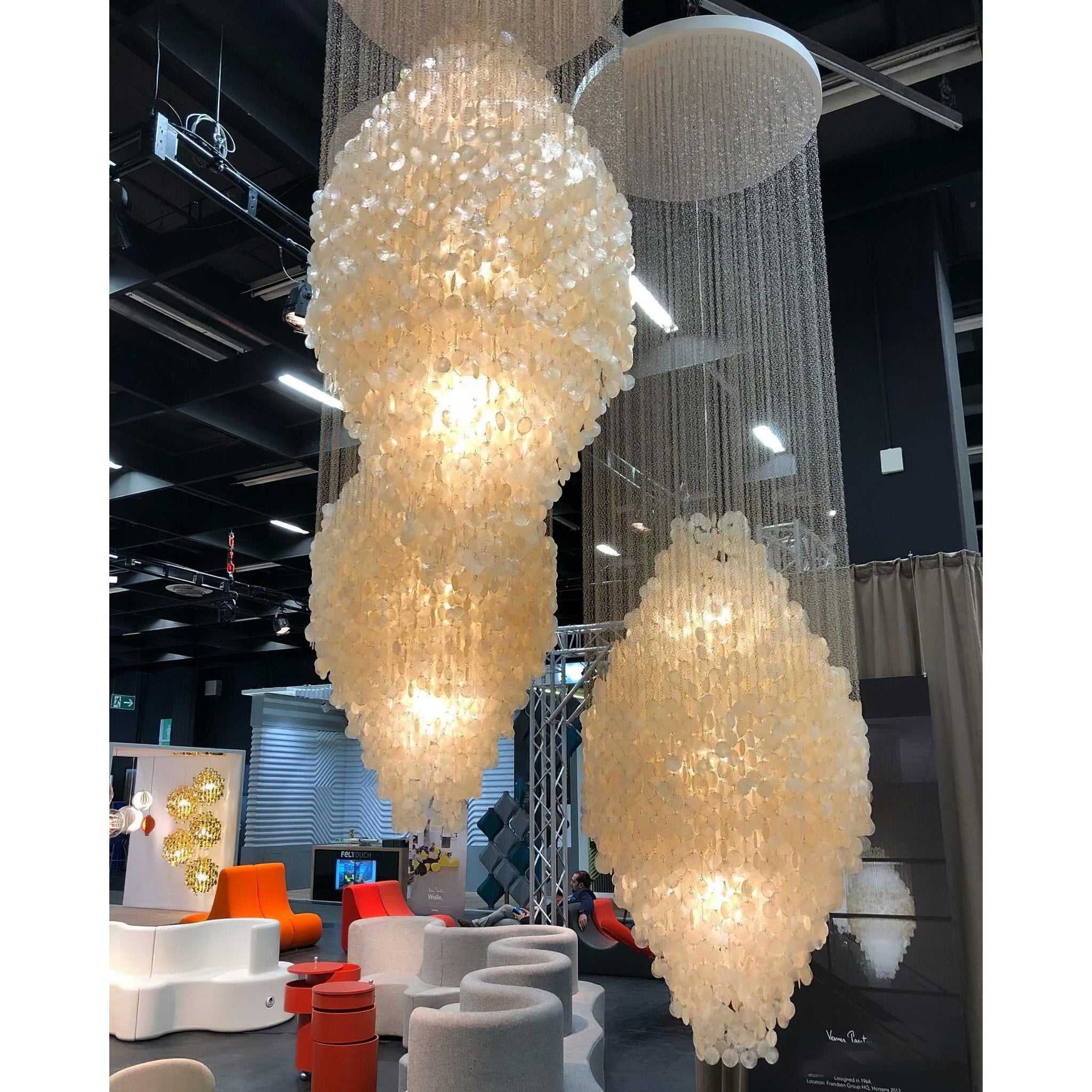 Shell Waterfall Chandelier