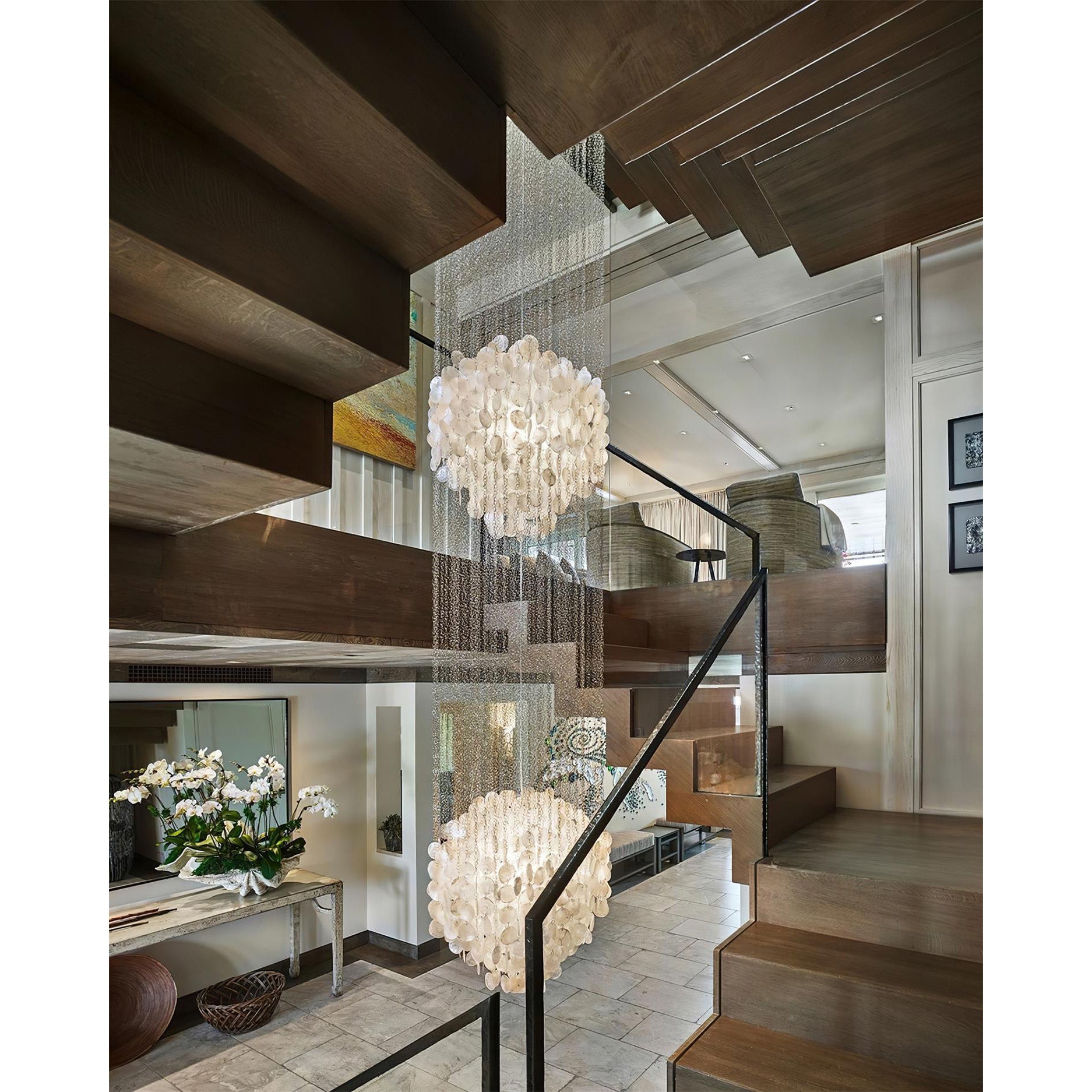 Shell Waterfall Chandelier