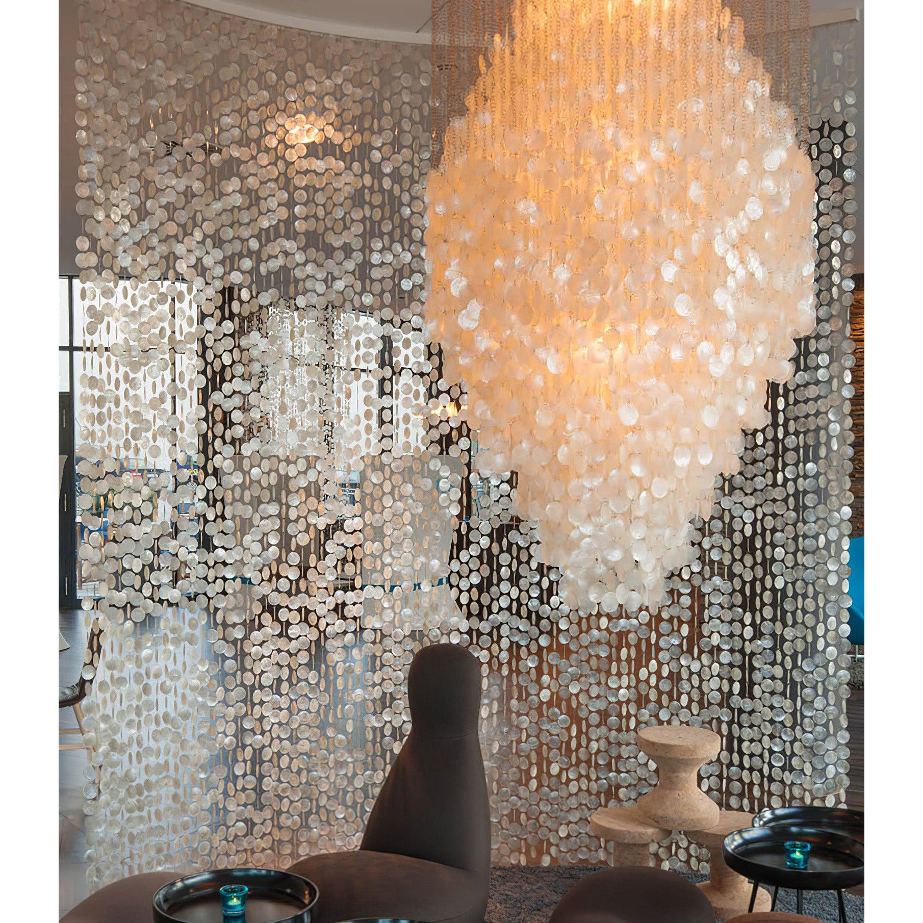 Shell Waterfall Chandelier