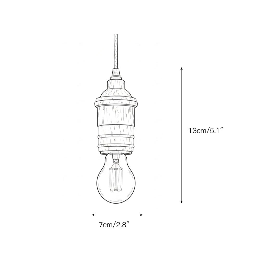 Silvares Wood Swag Lights