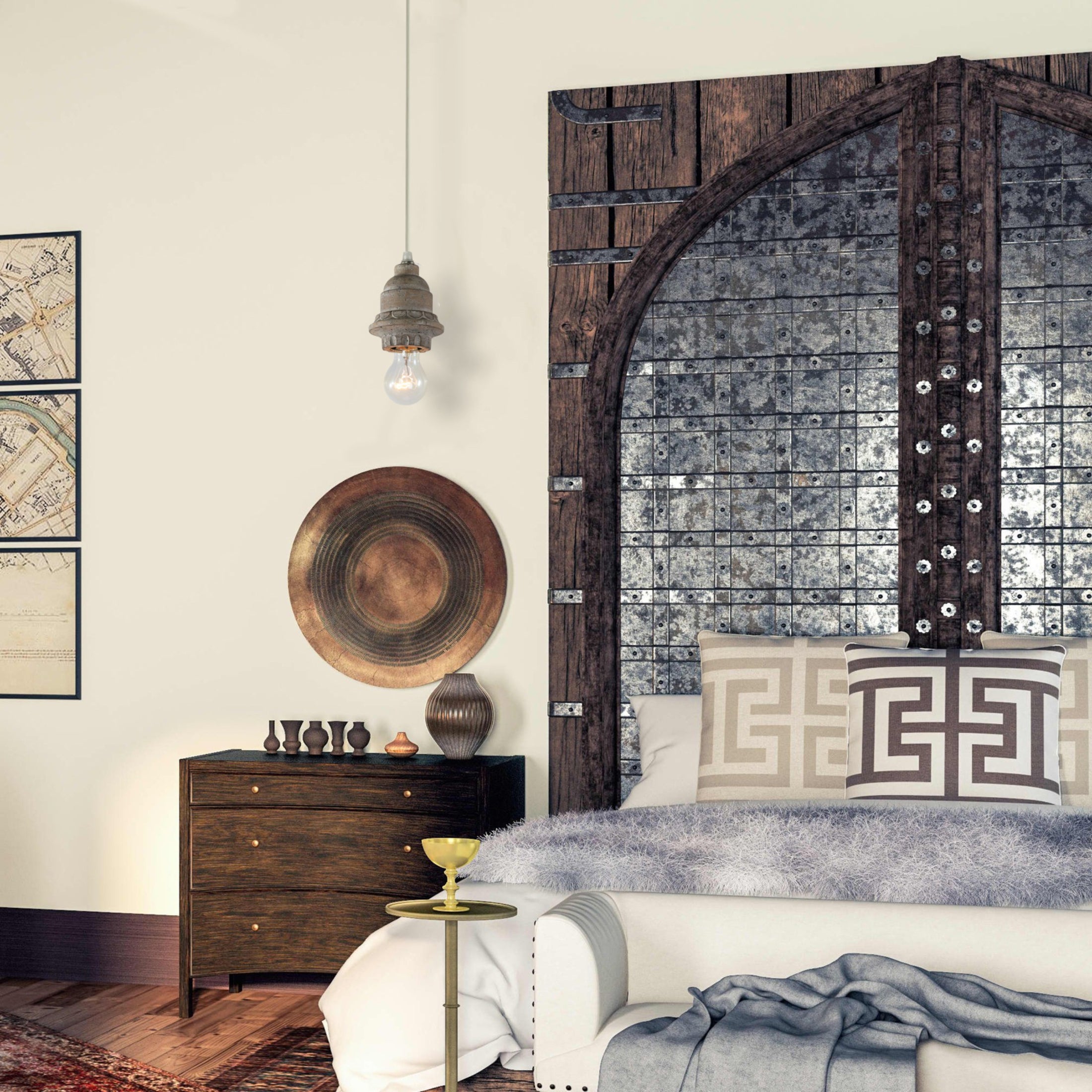 Silvares Wood Swag Lights