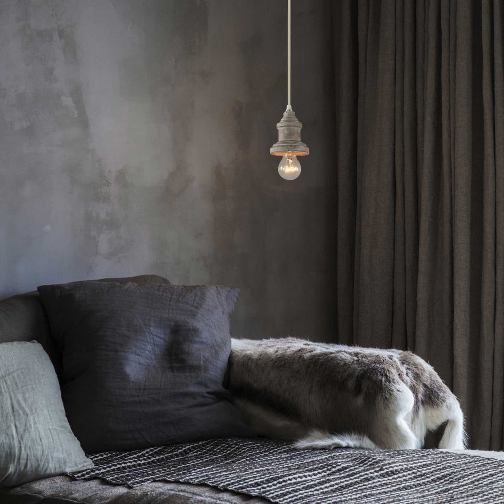 Silvares Wood Swag Lights