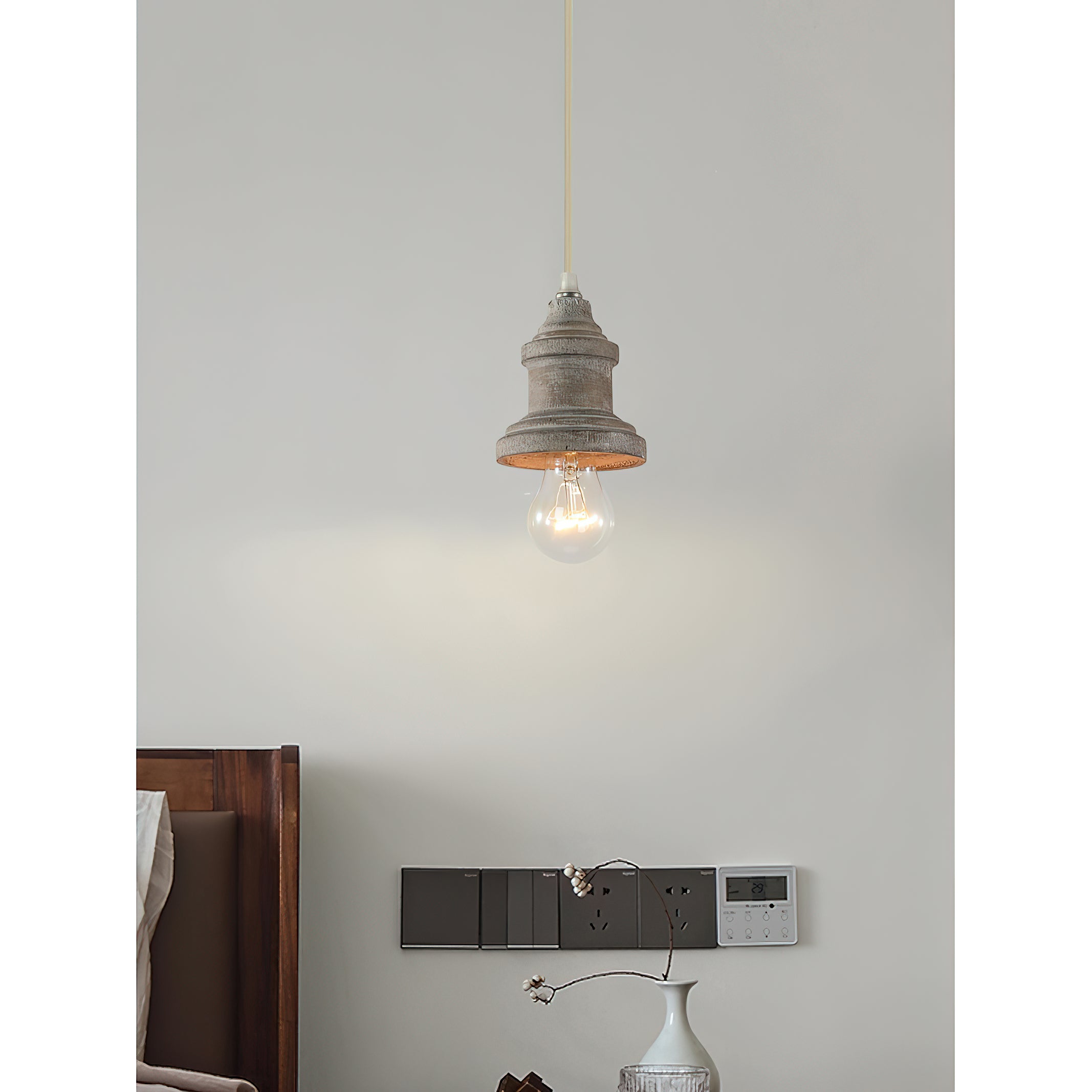 Silvares Wood Swag Lights