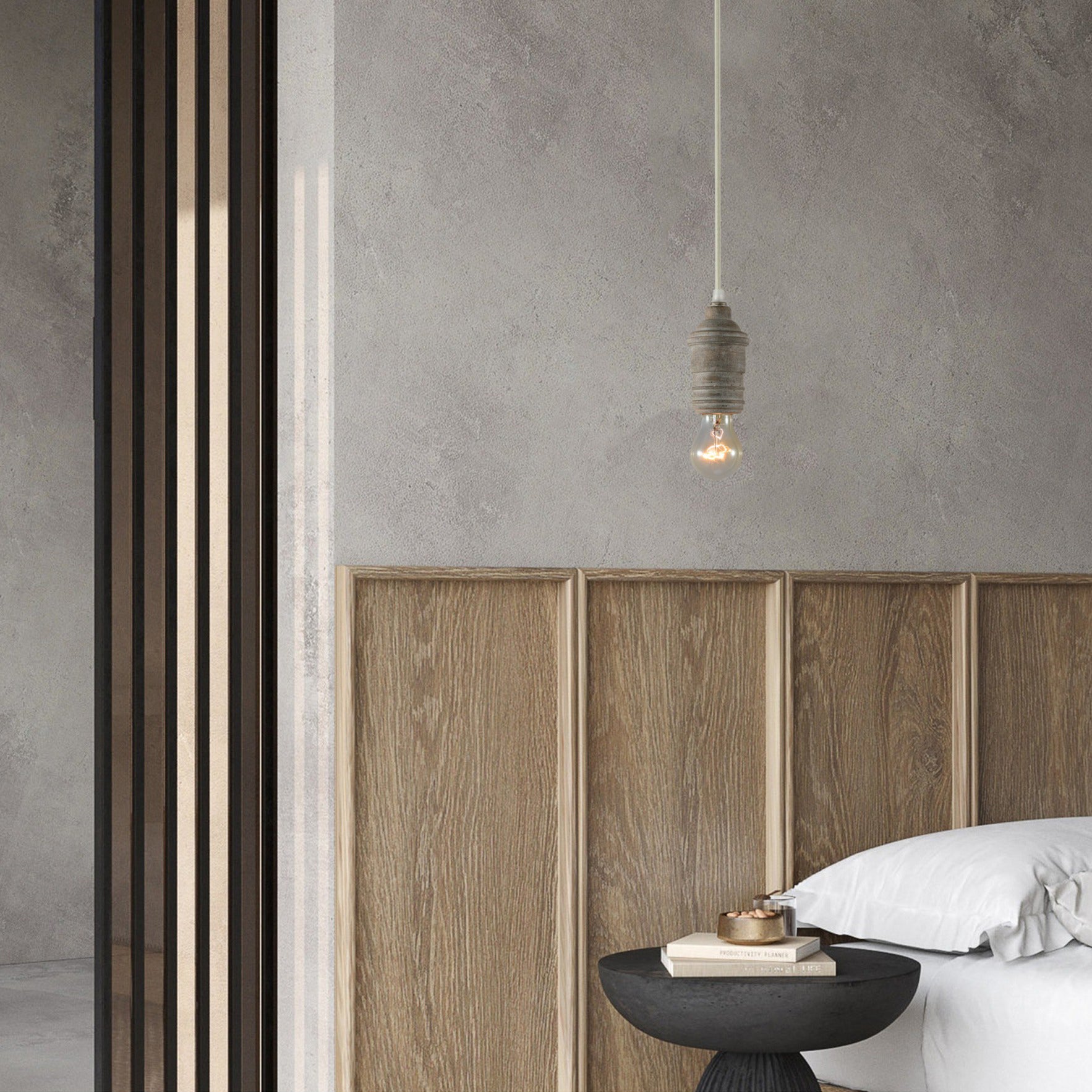 Silvares Wood Swag Lights