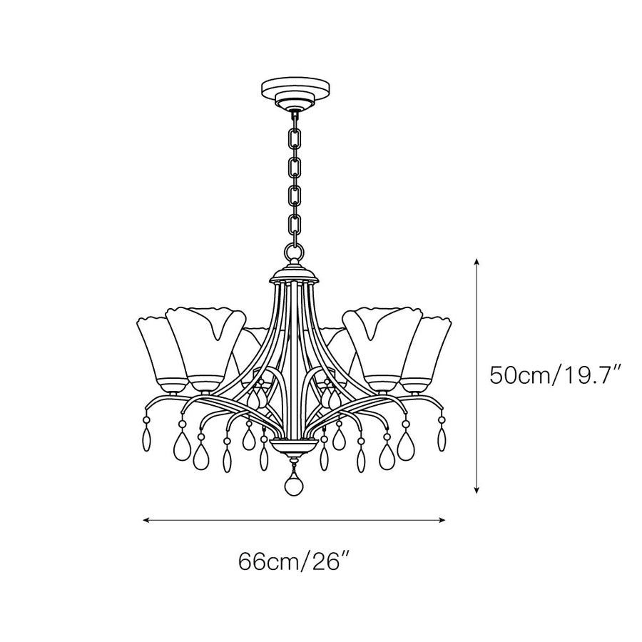 Skodak Chandelier – detail 3 — Dimension drawings 1