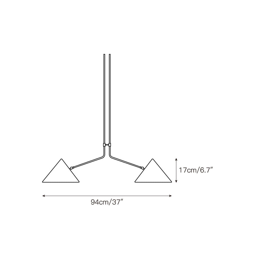 Slide 2 Arm Pendant Lamp – detail 3 — Dimension drawings 1