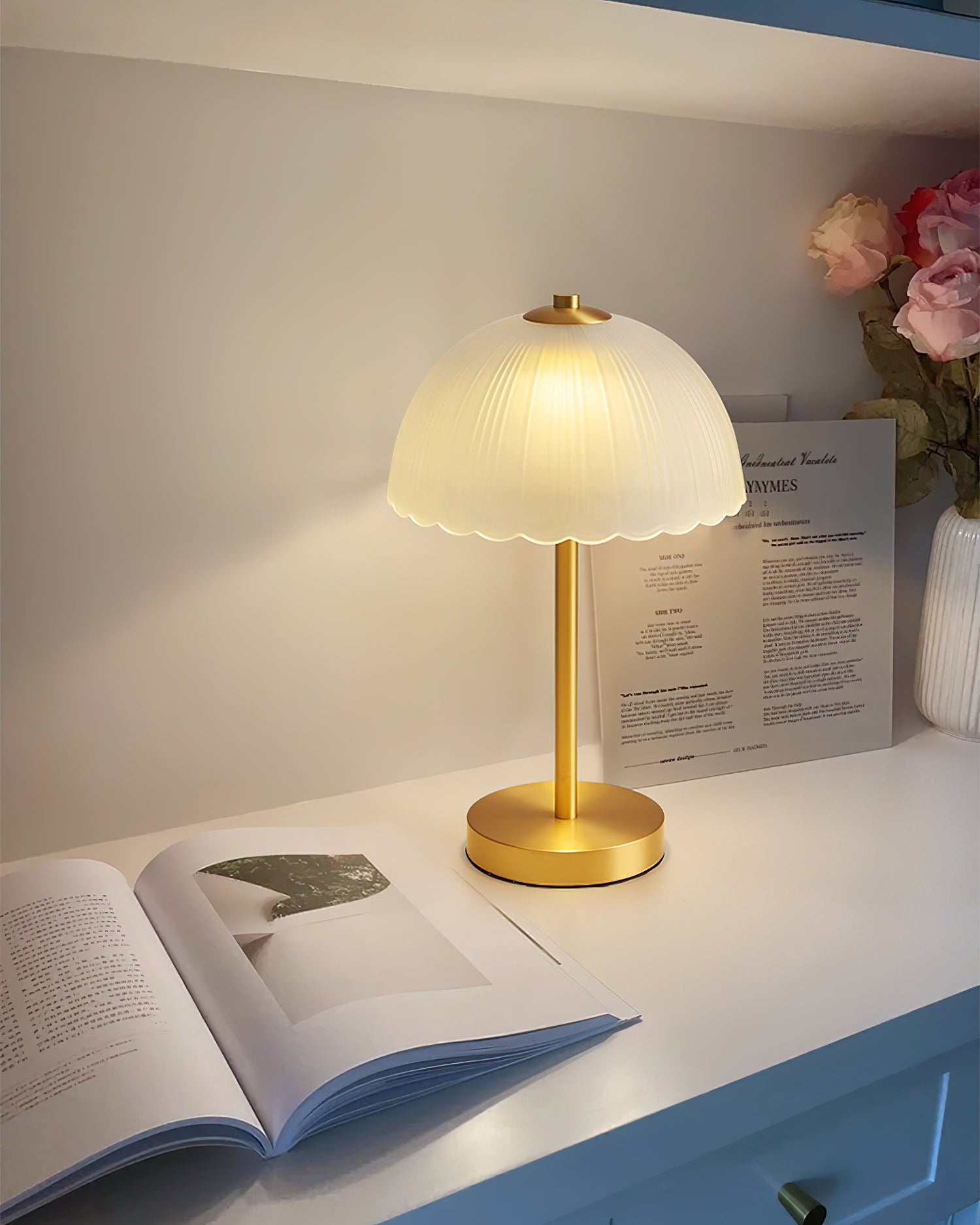 Small Umbrella Table Lamp