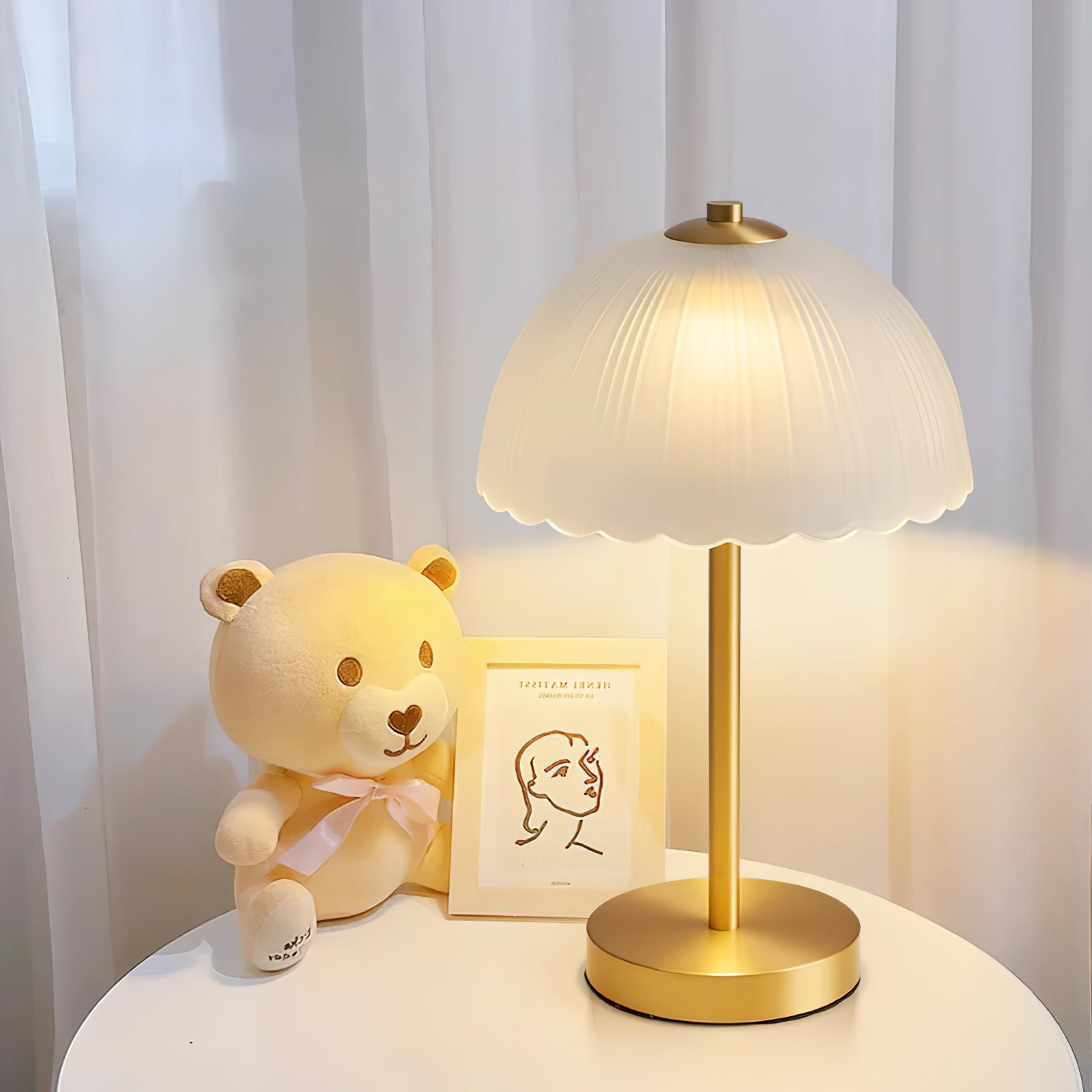 Small Umbrella Table Lamp