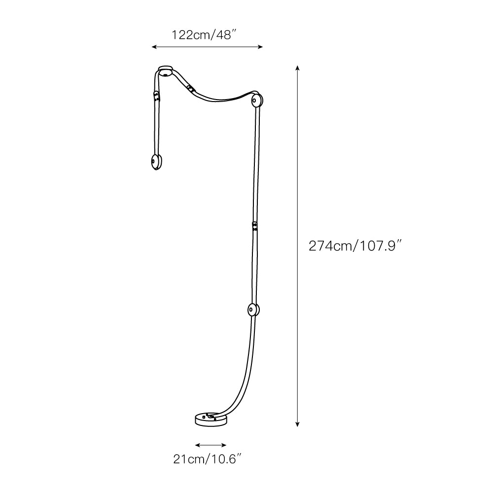 Snaps LED Floor-to-Ceiling Lamp