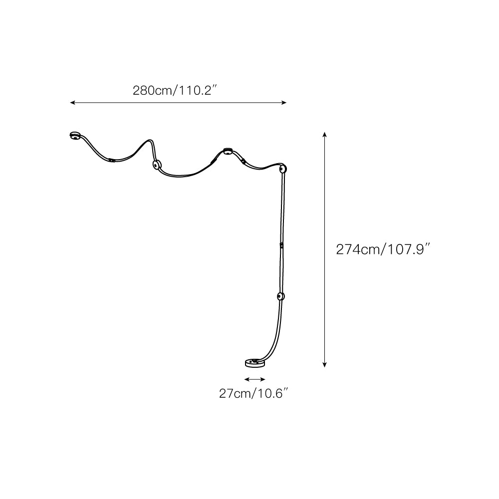 Snaps LED Floor-to-Ceiling Lamp