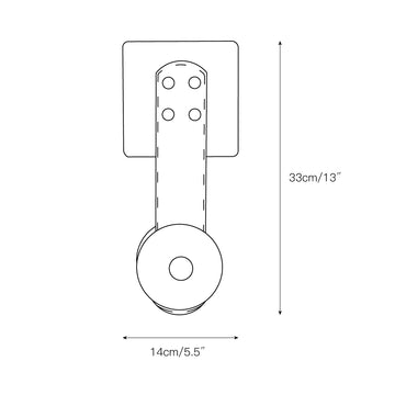 Snaps LED Sconce – detail 3 — Dimension drawings 1