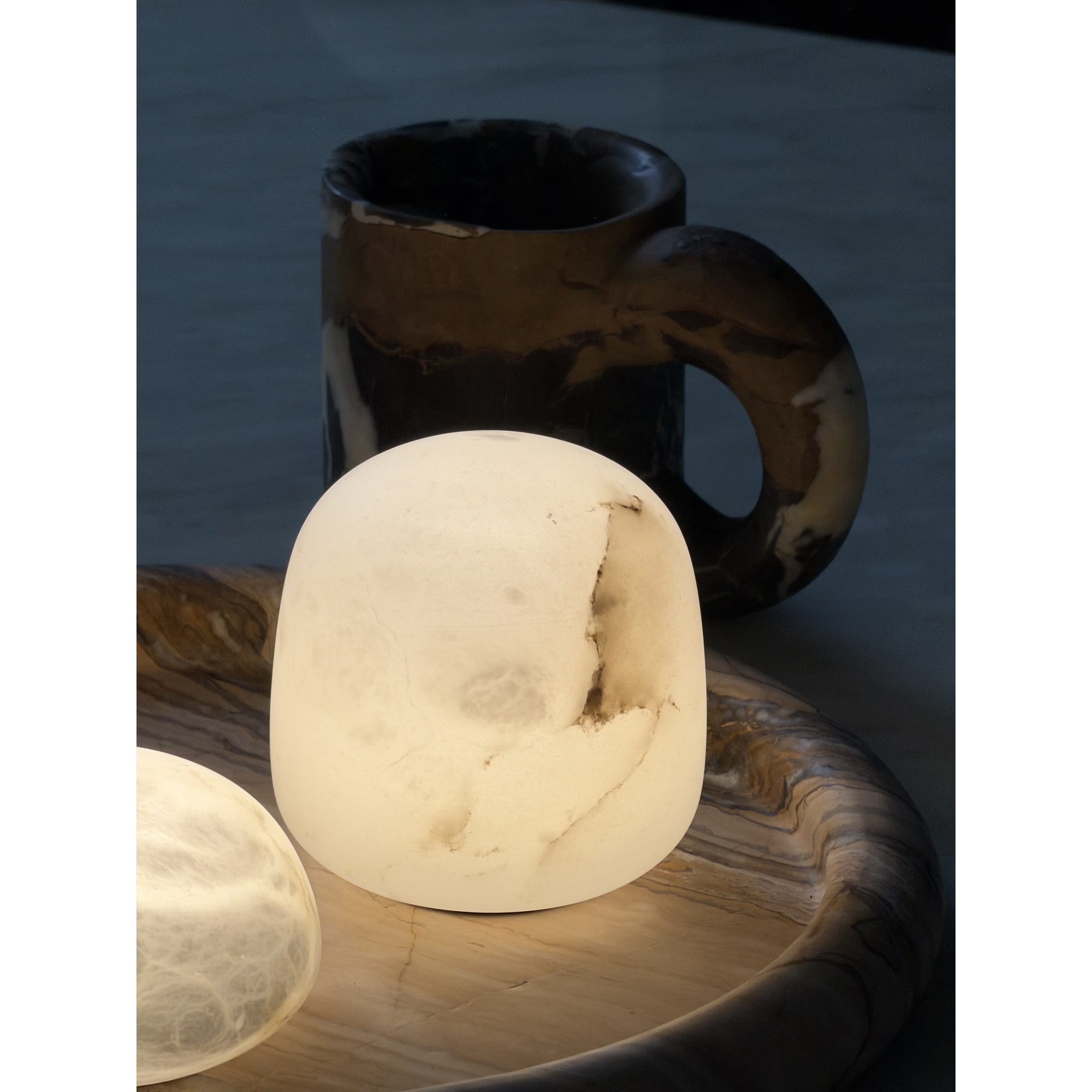 Free Gift Snowflake Alabaster Table Lamp (Built-in Battery)