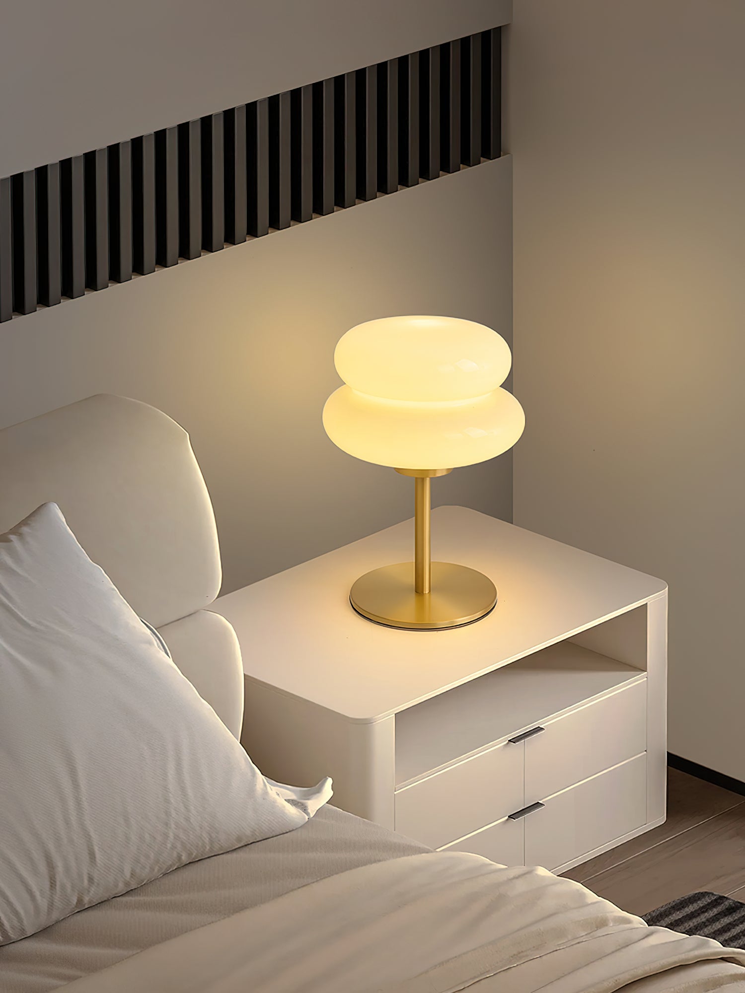 Lampe de table bonhomme de neige