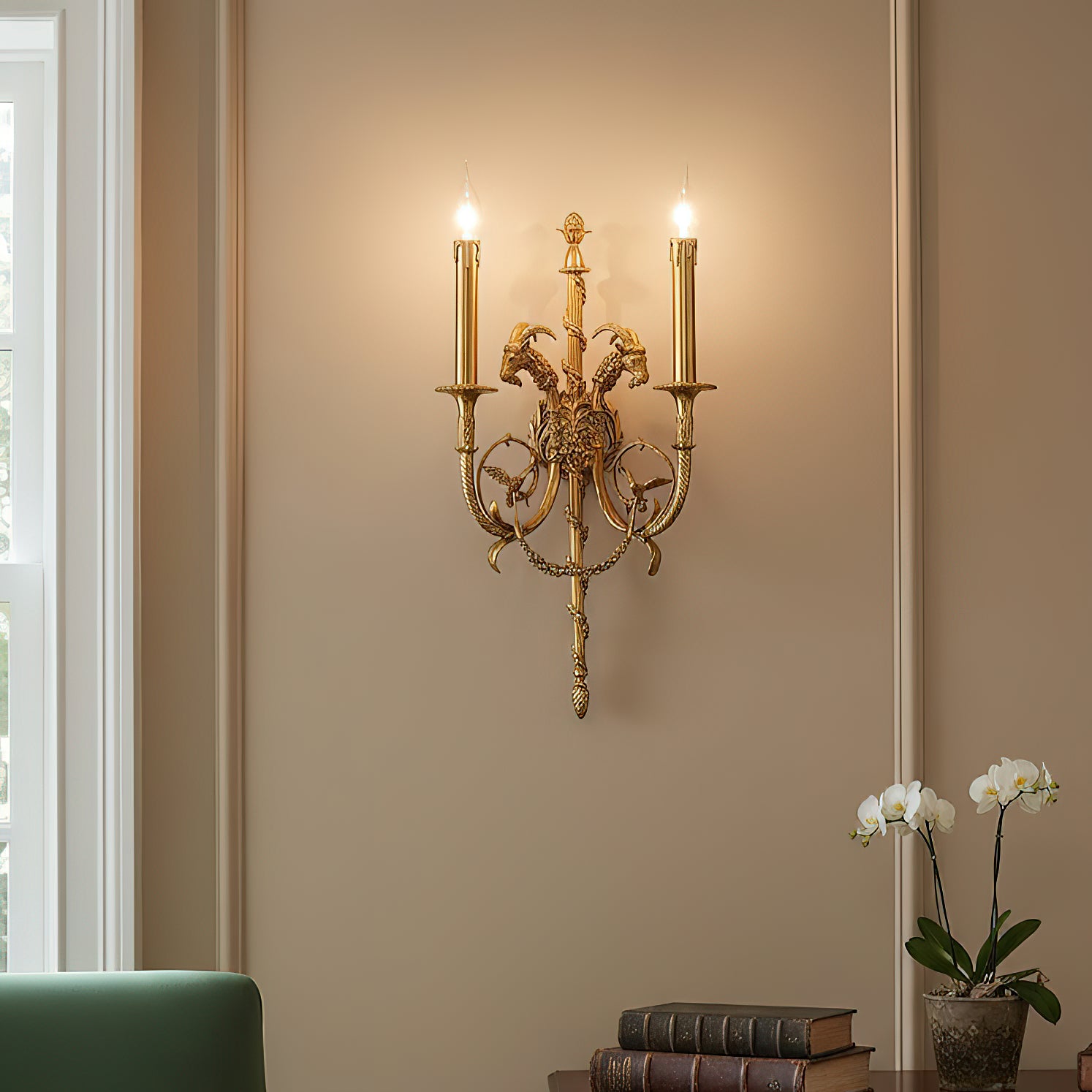 Sociapailis Brass Wall Lamp