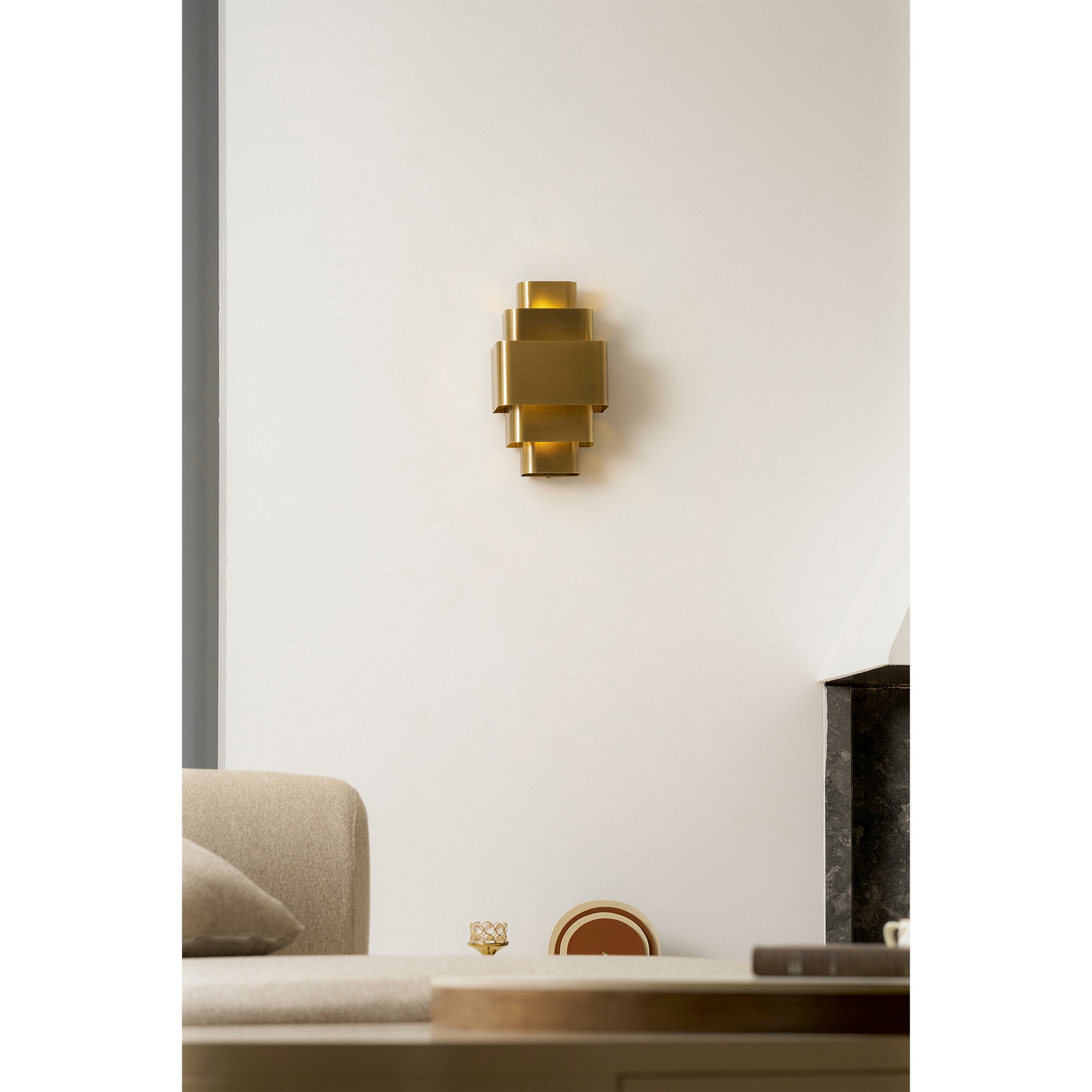 Sofia Brass Wall Lamp