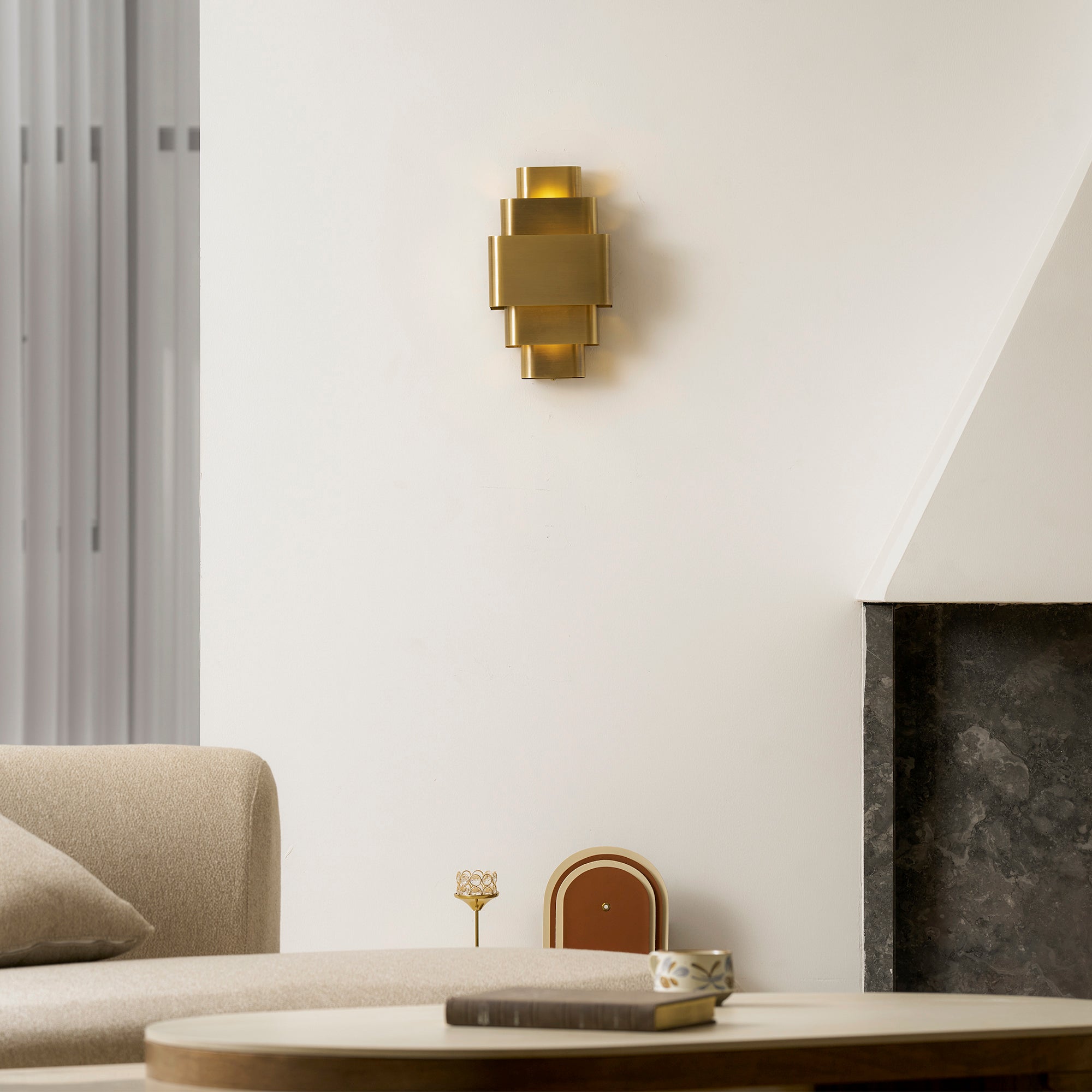 Sofia Brass Wall Lamp