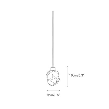 Solstice Nugget Alabaster Pendant Lamp – detail 3 — Dimension drawings 1