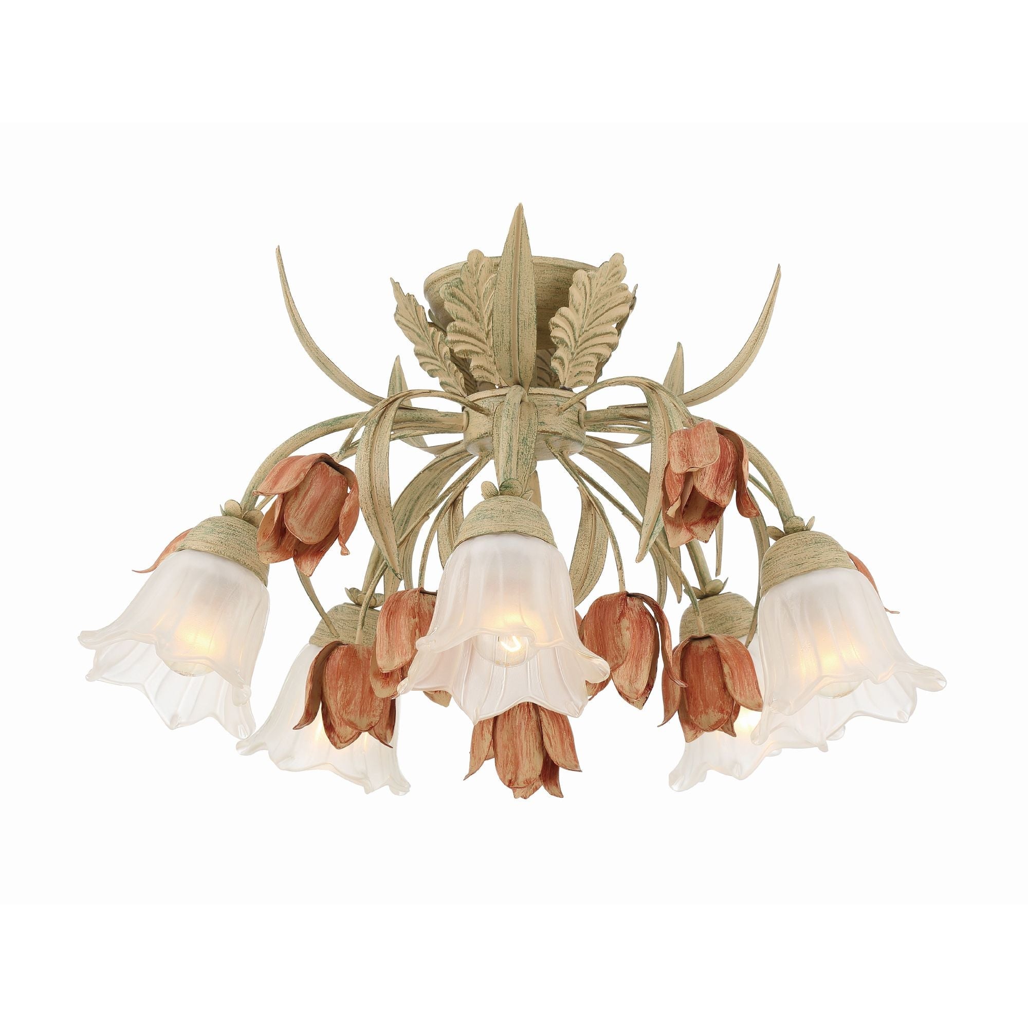 Southport Sage Rose Ceiling Lamp