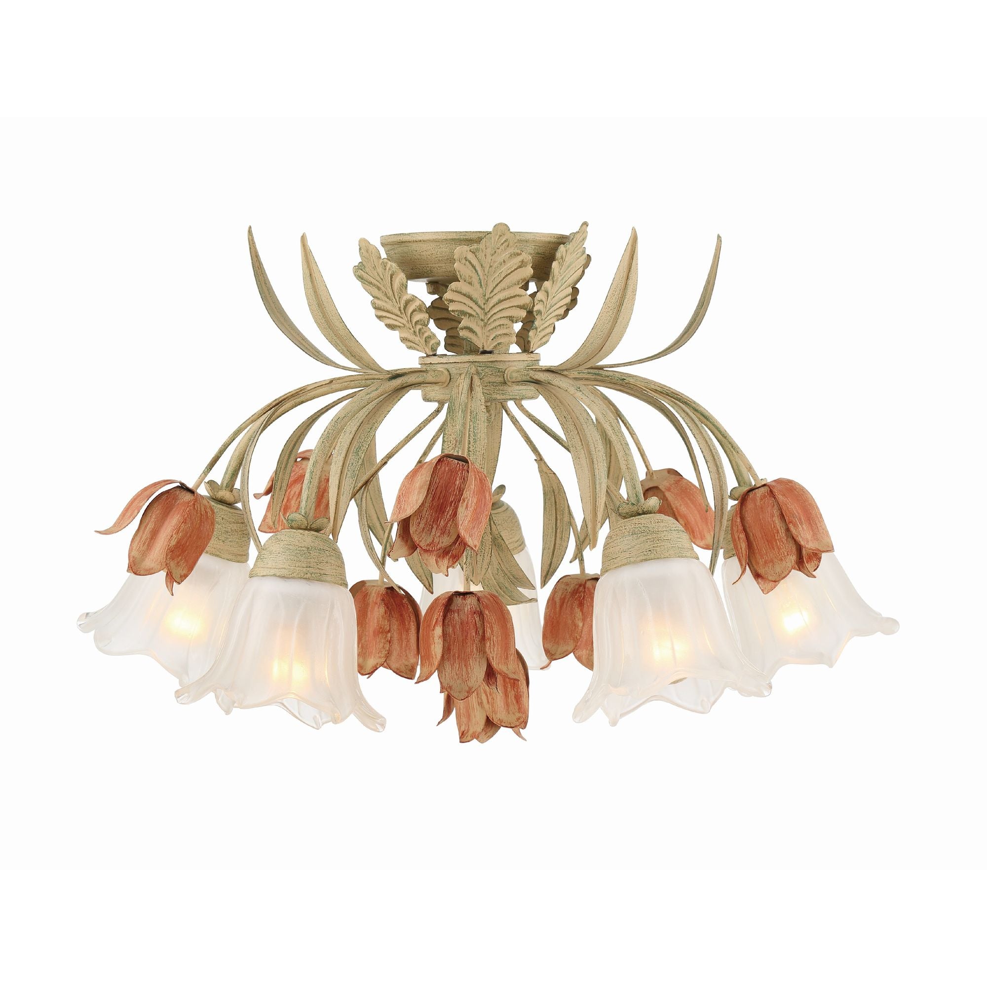 Southport Sage Rose Ceiling Lamp