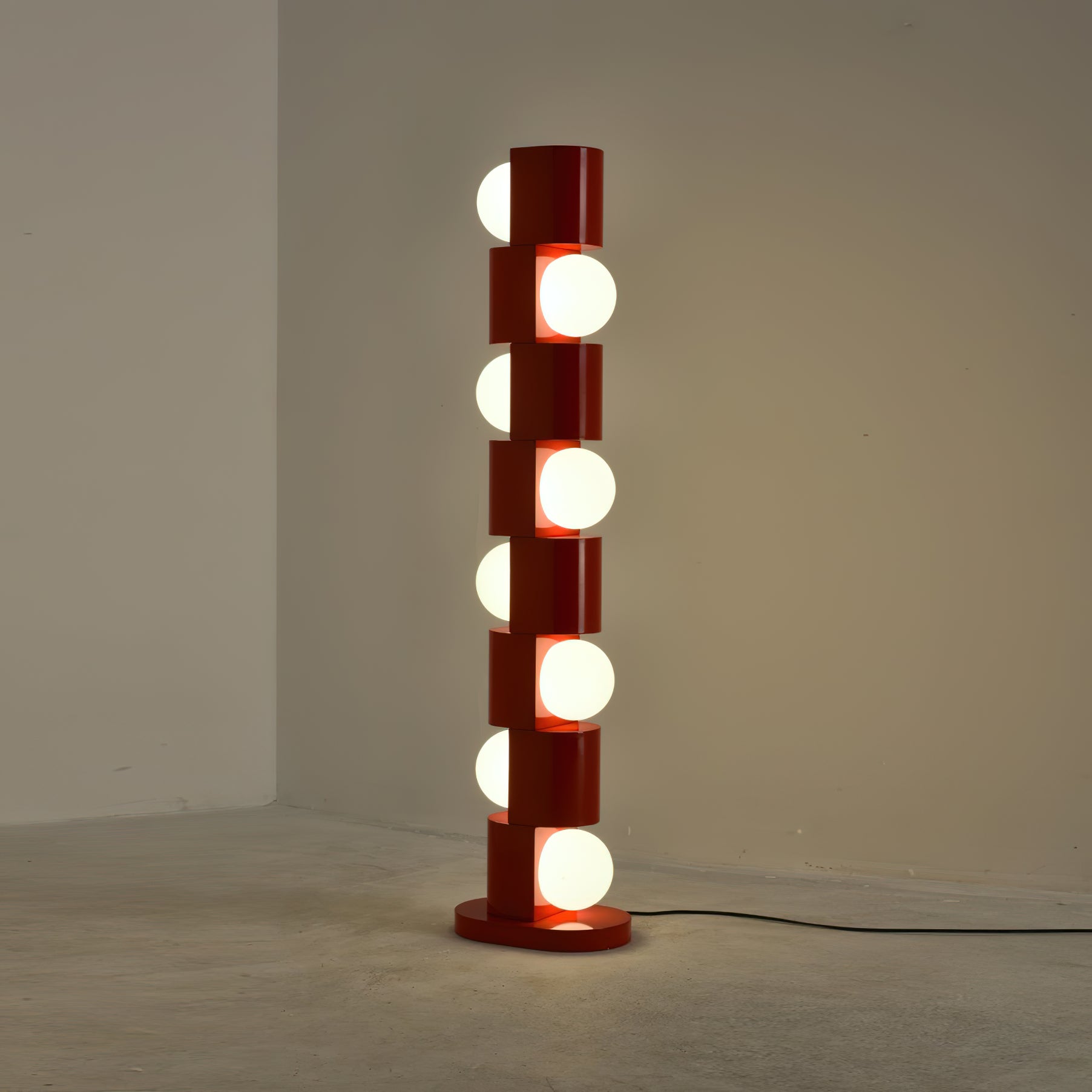 Space Age Totem Floor Lamp