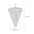 Load image into Gallery viewer, Spiral Tiered Layered Crystal Chandelier
