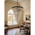 Load image into Gallery viewer, Spiral Tiered Layered Crystal Chandelier
