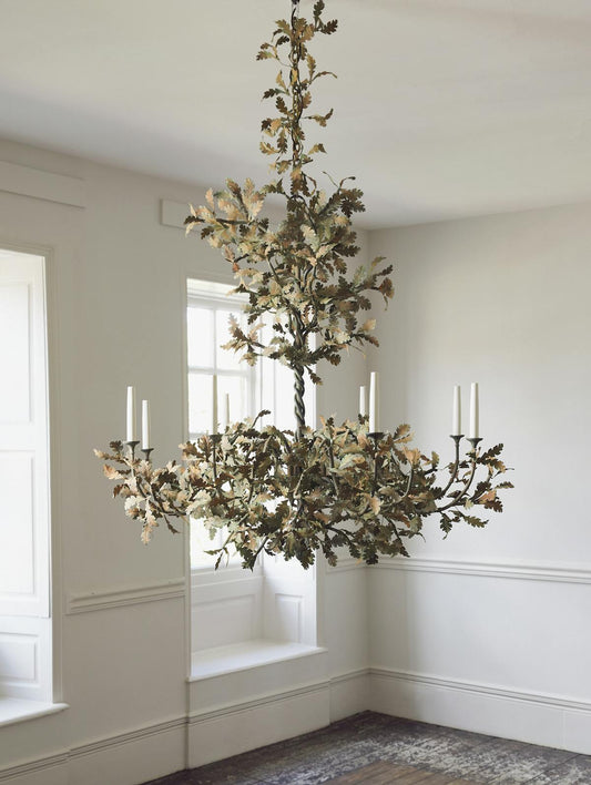 Spring Oak Tree Chandelier