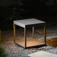 Load image into Gallery viewer, Square Frame Fence Post Outdoor Light
