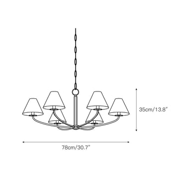 Cormac Chandelier – detail 3 — Dimension drawings 1