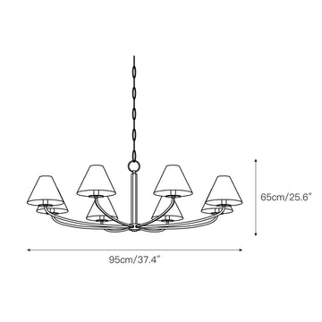 Cormac Chandelier – detail 4 — Dimension drawings 2