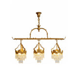 Stained Crystal Linear Pendant Lamp