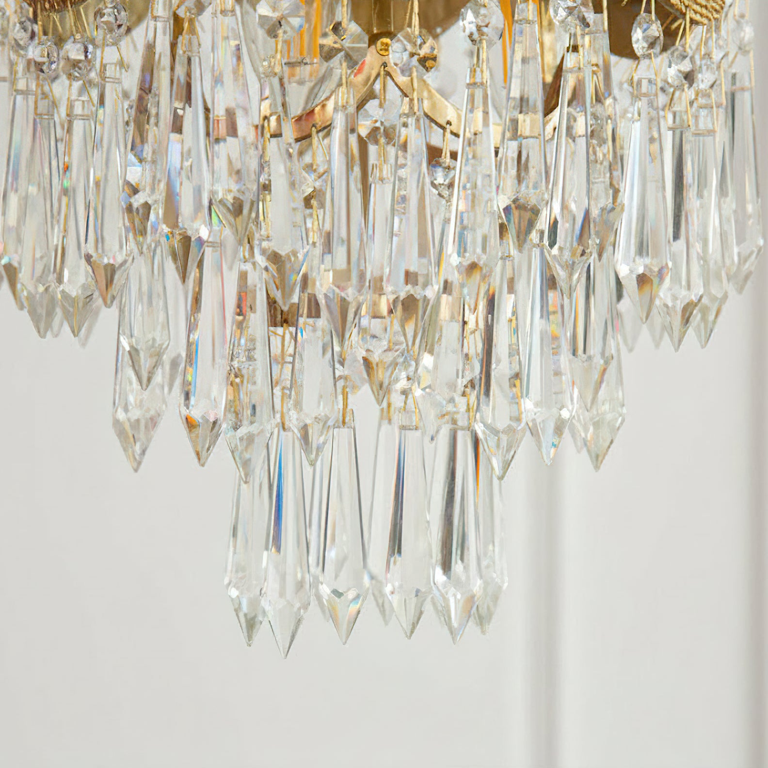 Stained Crystal Linear Pendant Lamp