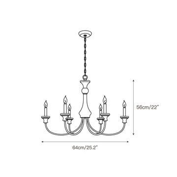 Stardust Simira Chandelier – detail 3 — Dimension drawings 1
