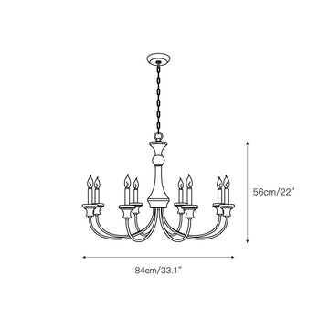 Stardust Simira Chandelier – detail 4 — Dimension drawings 2