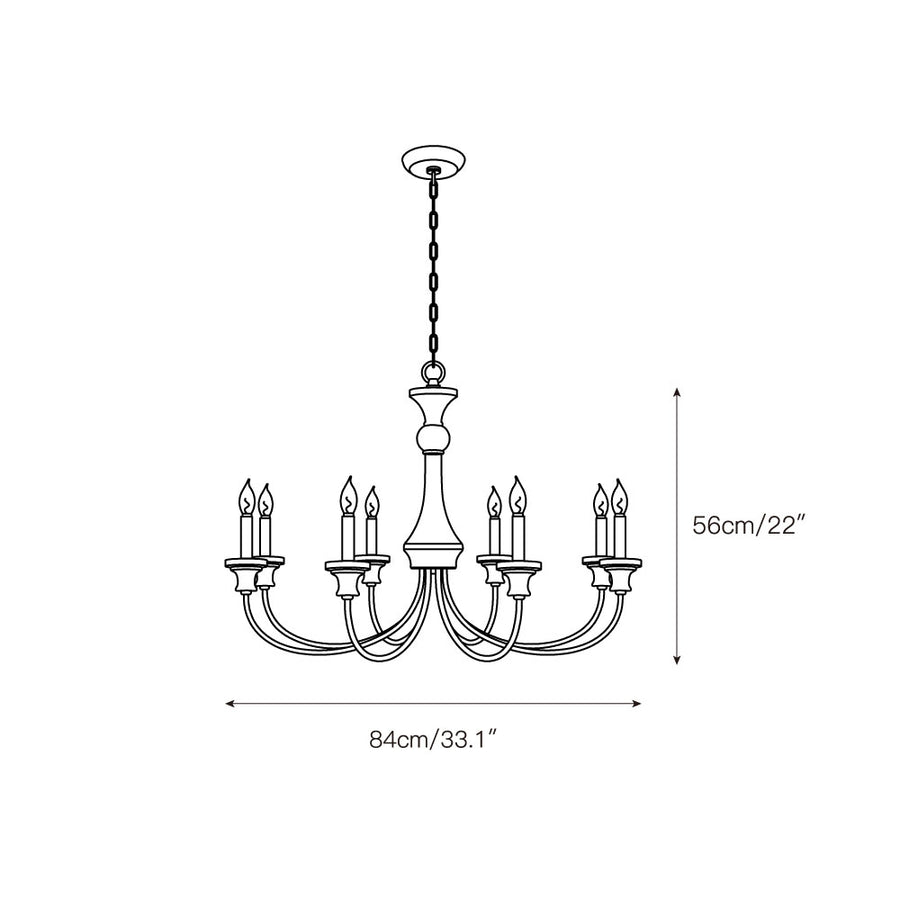 Stardust Simira Chandelier – detail 4 — Dimension drawings 2