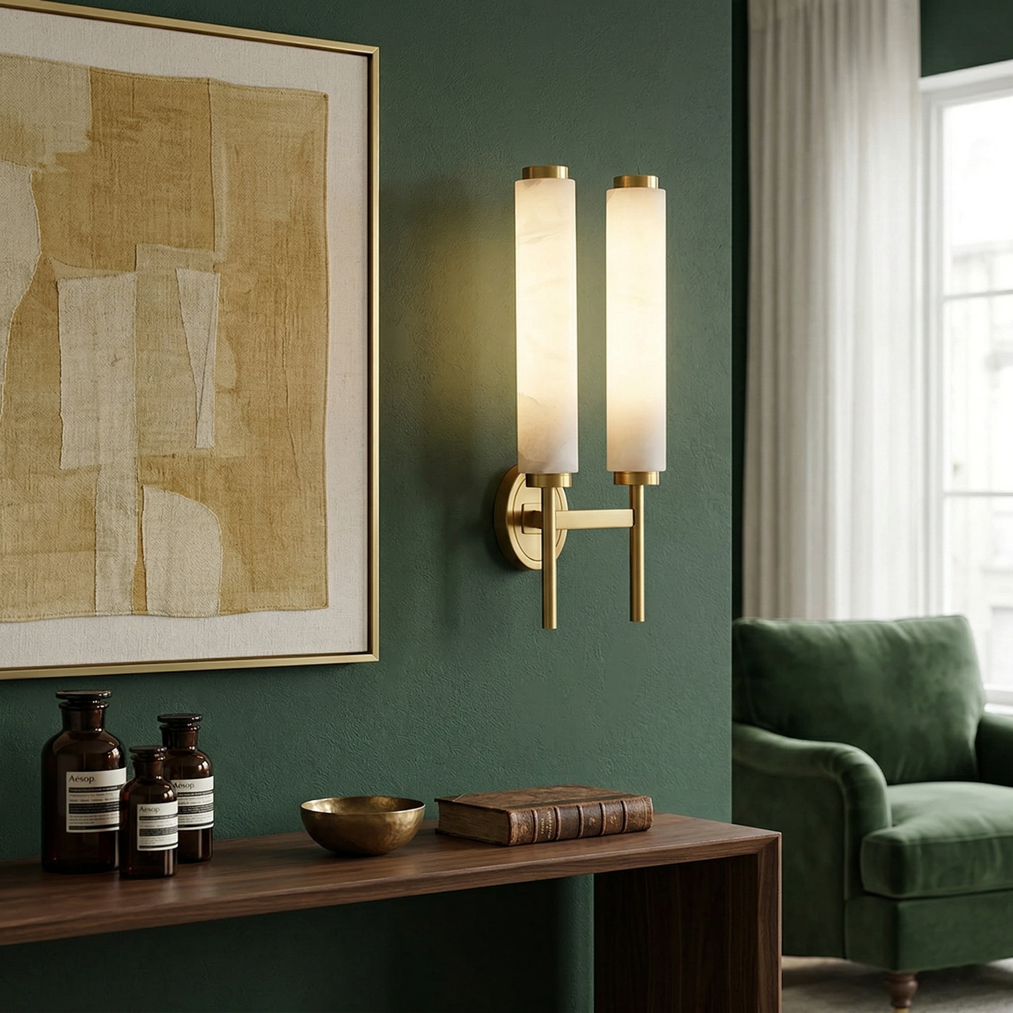 Brindisi Alabaster Wall Lamp