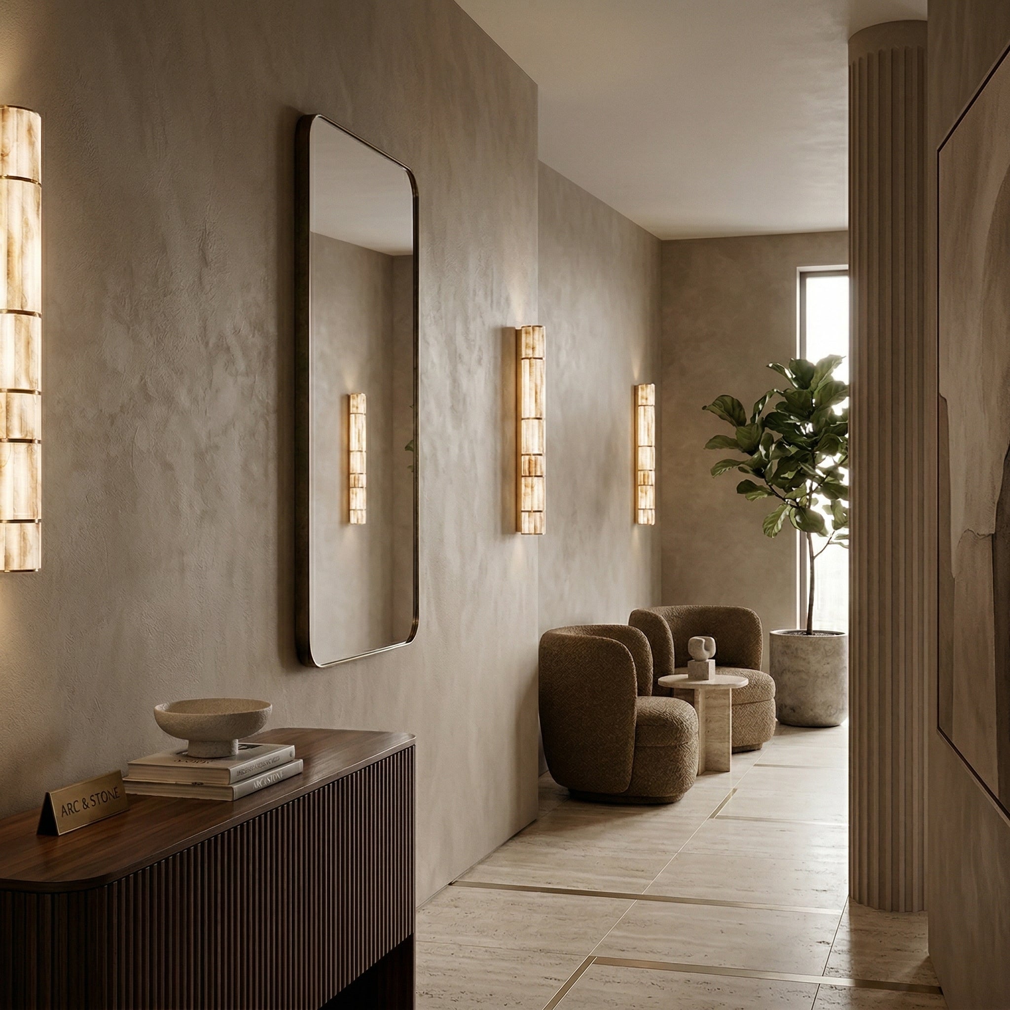 Apadana Alabaster Wall Lamp