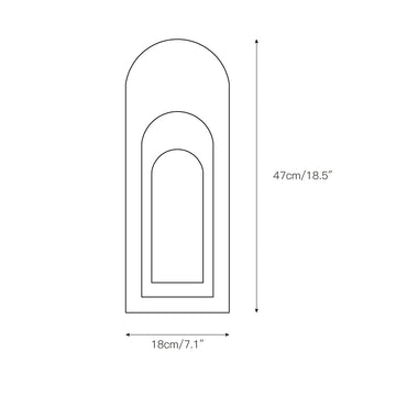 Archway Marble Sconce – detail 3 — Dimension drawings 1