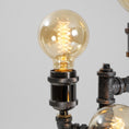 Load image into Gallery viewer, Steampunk Pipe Table Lamp
