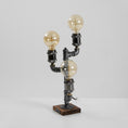 Load image into Gallery viewer, Steampunk Pipe Table Lamp

