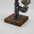Load image into Gallery viewer, Steampunk Pipe Table Lamp
