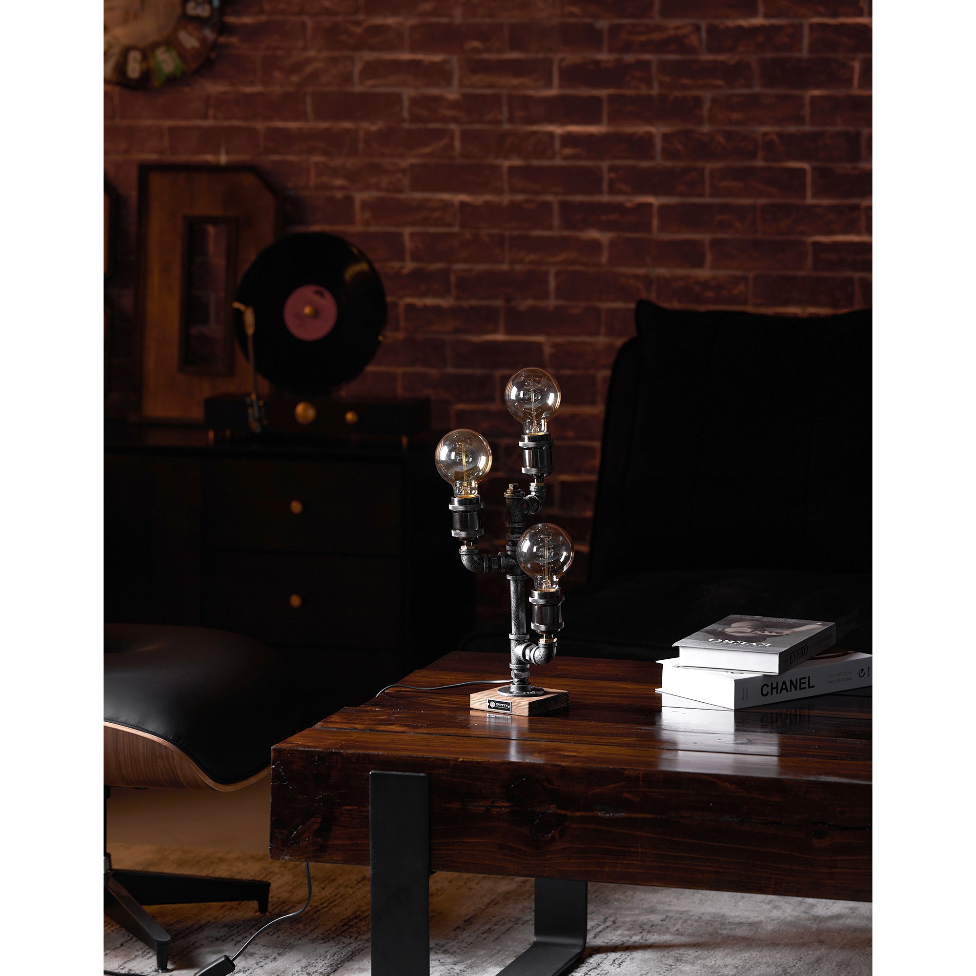 Steampunk Pipe Table Lamp