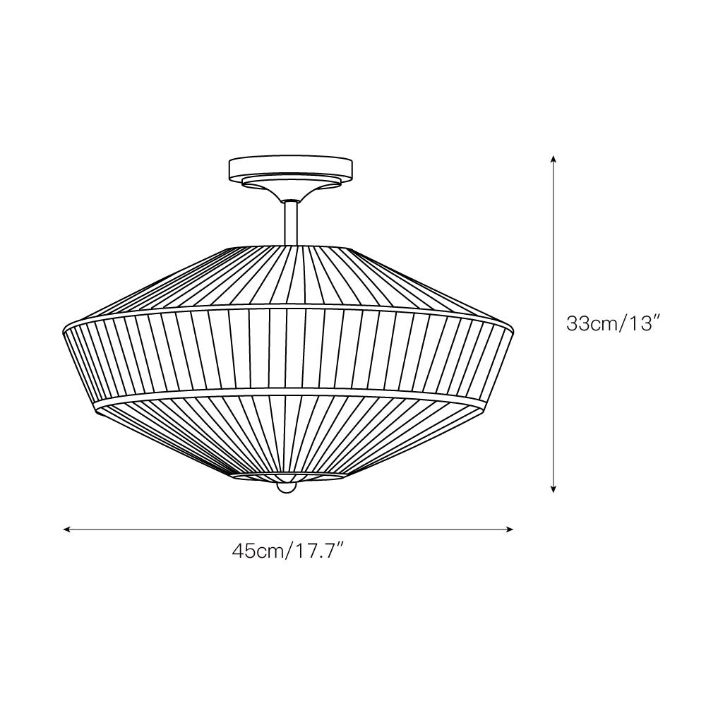 Stefanie Pleated Ceiling Lamp