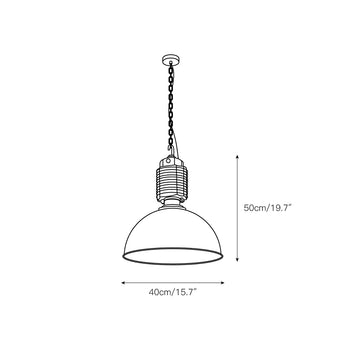Steinhauer Bikkel Pendant Light – detail 4 — Dimension drawings 1